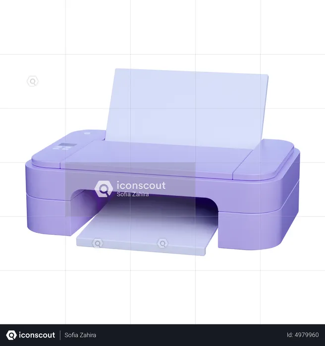Printing  3D Icon