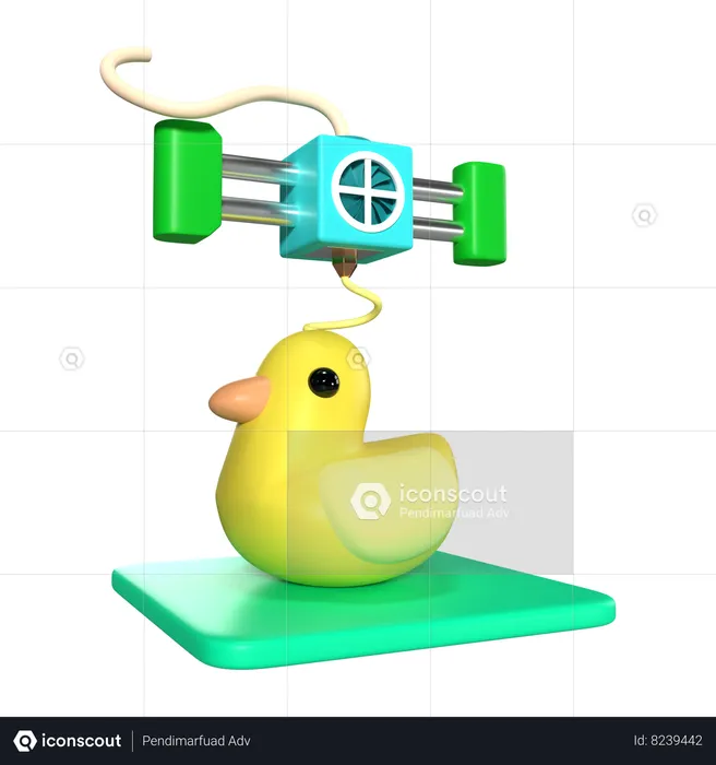 Printing Duck  3D Icon