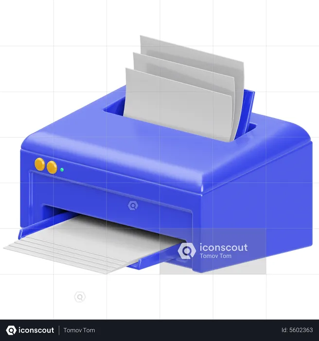 Printing Machine  3D Icon