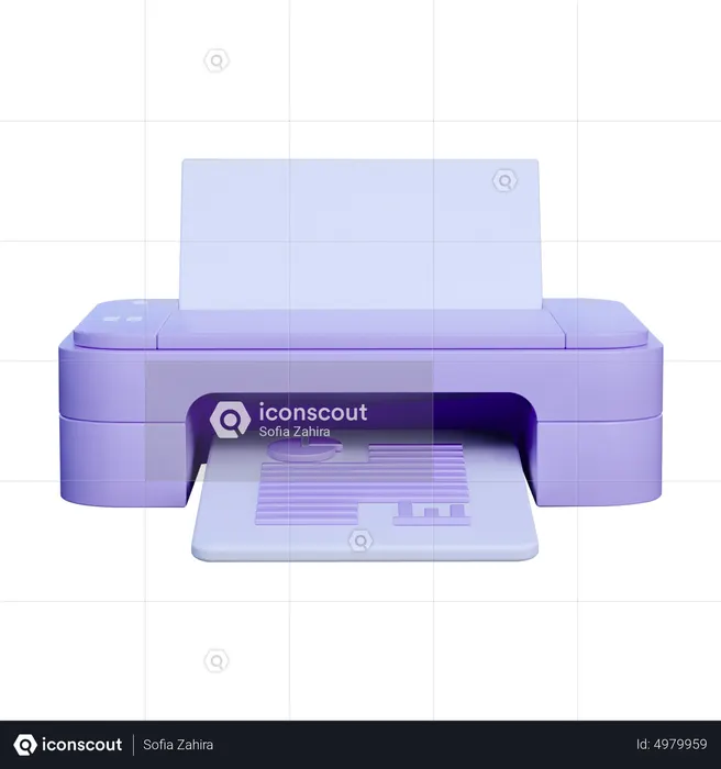 Printing Machine  3D Icon