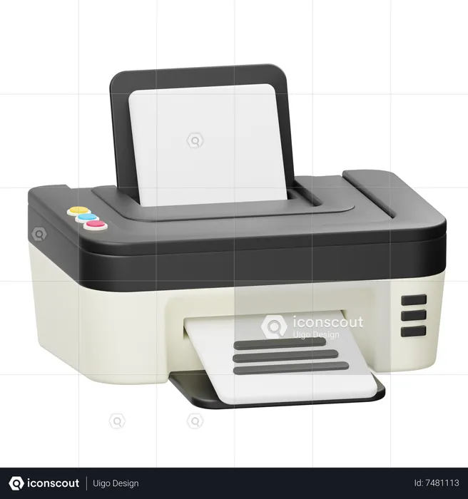 Printing Machine  3D Icon