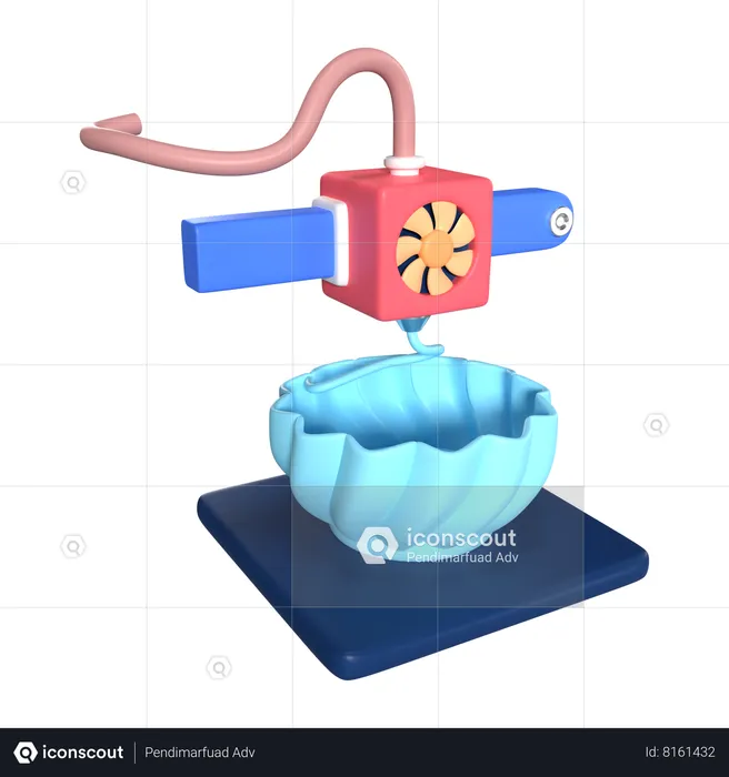 Printing Vase  3D Icon