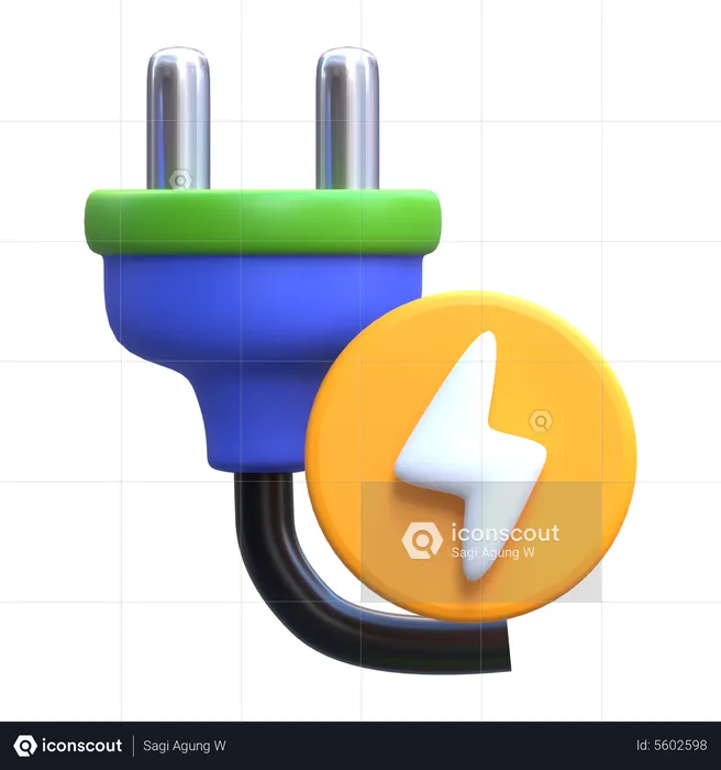 Fiche d'alimentation  3D Icon