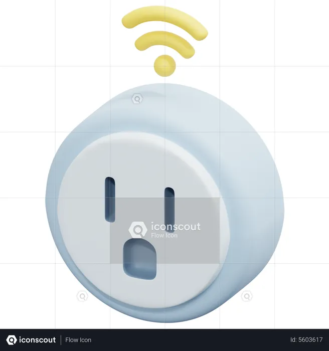 Prise intelligente  3D Icon