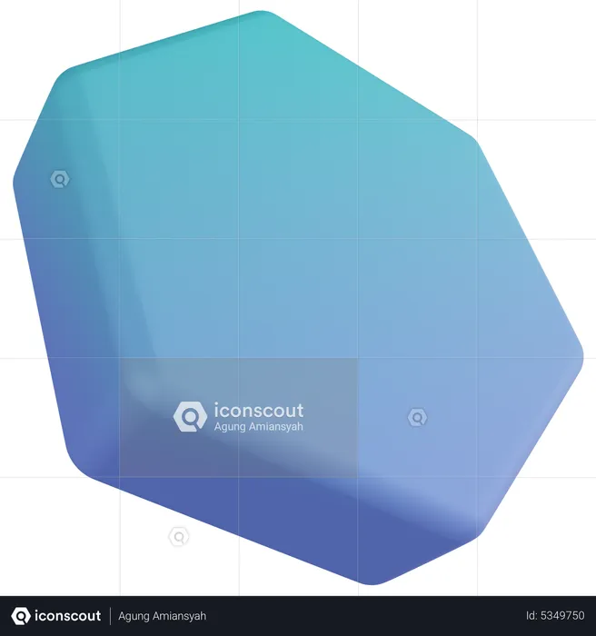 Prism Hexagonal  3D Icon