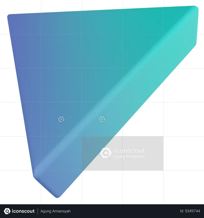 Prism Triangular  3D Icon