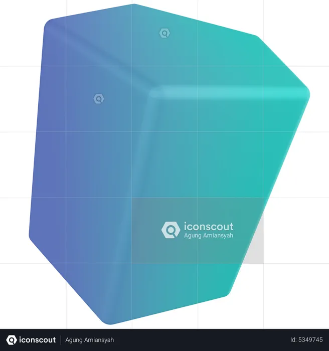 Prisme pentagonal  3D Icon