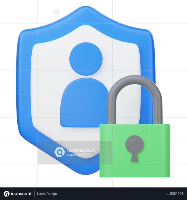 Privacidade do Perfil  3D Icon