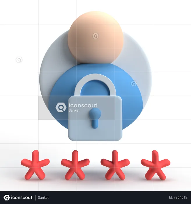 Privacy  3D Icon