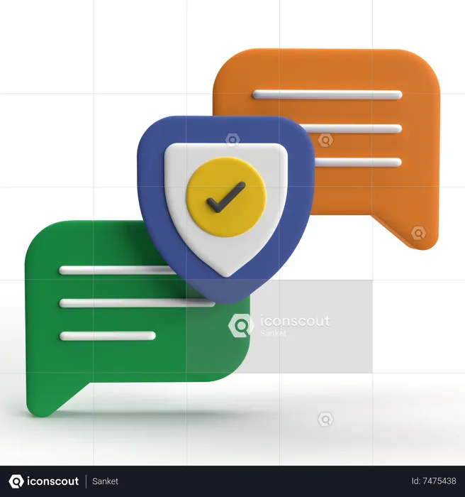 Privater Chat  3D Icon