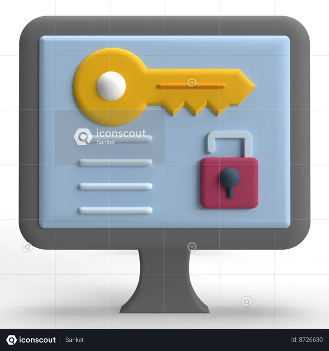 Private Access  3D Icon