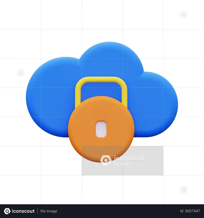 Private Cloud  3D Icon