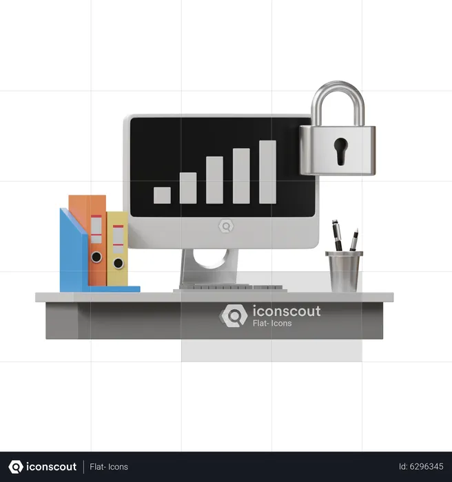 Private Office  3D Illustration