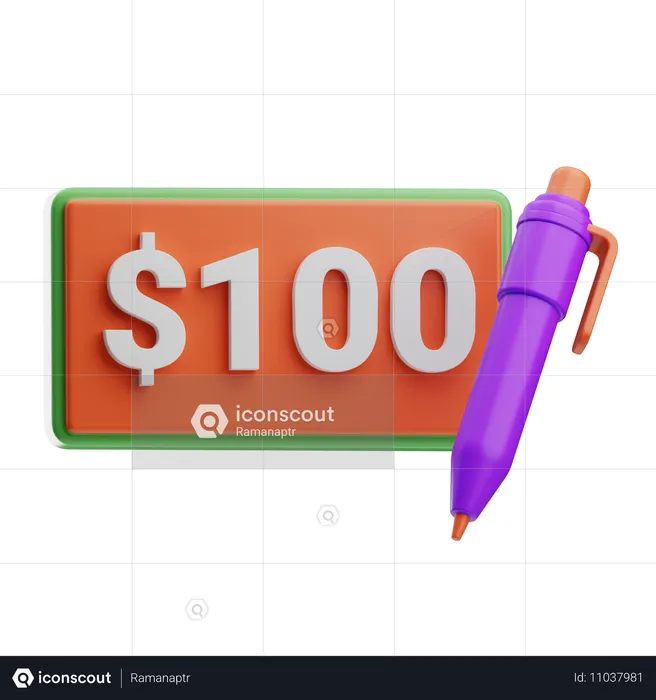 Prize 100 USD  3D Icon