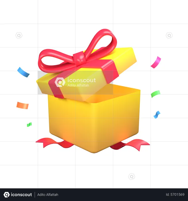 Prize Box  3D Icon