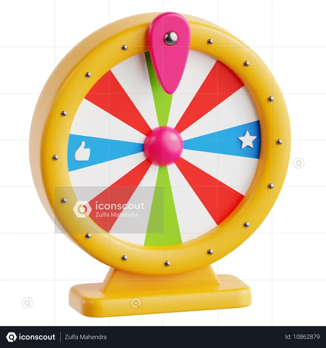 Prize Wheel  3D Icon