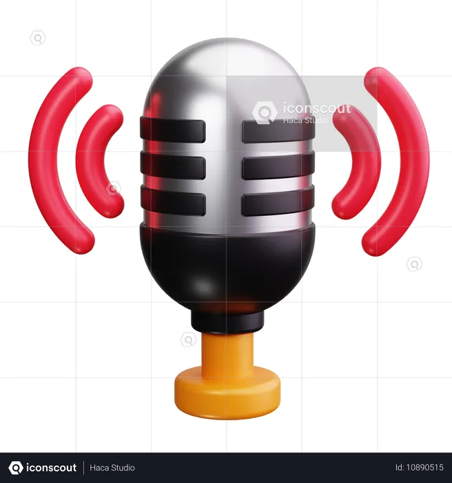 Pro Mic  3D Icon