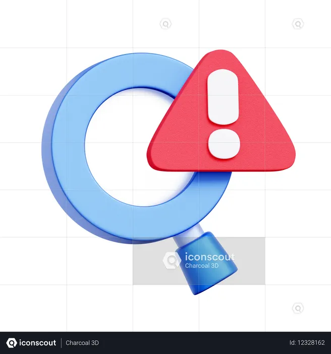 Problem Detection Search  3D Icon