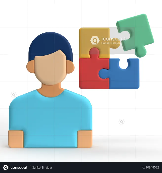 問題解決  3D Icon