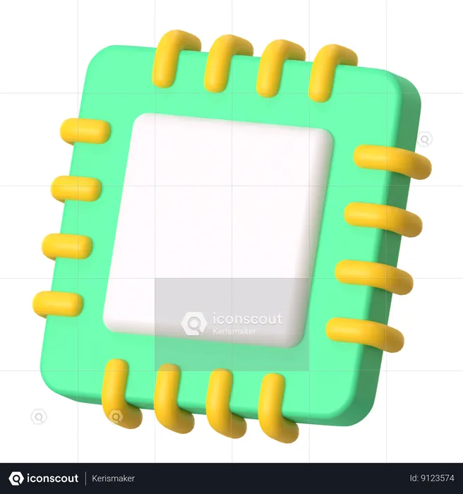 Procesador  3D Icon