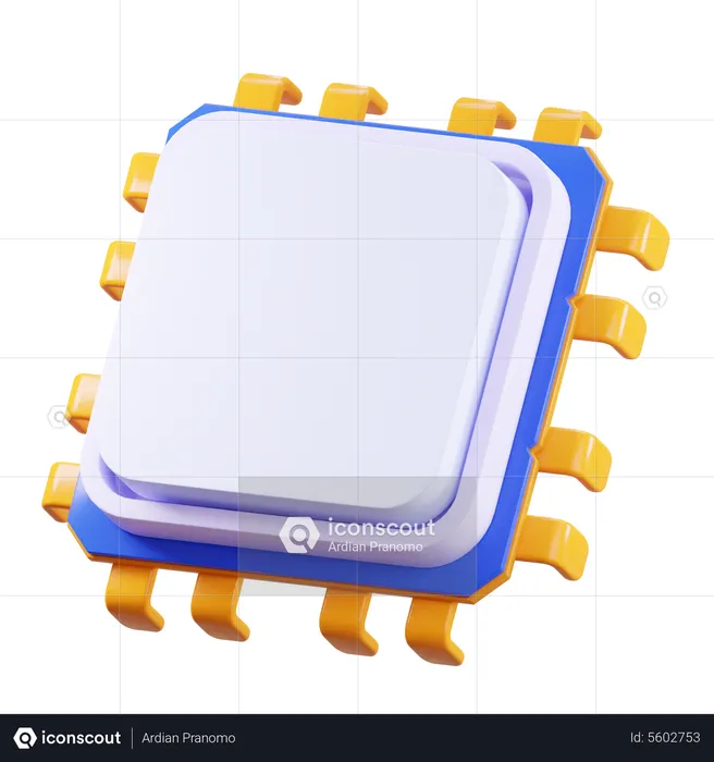 Procesador  3D Icon