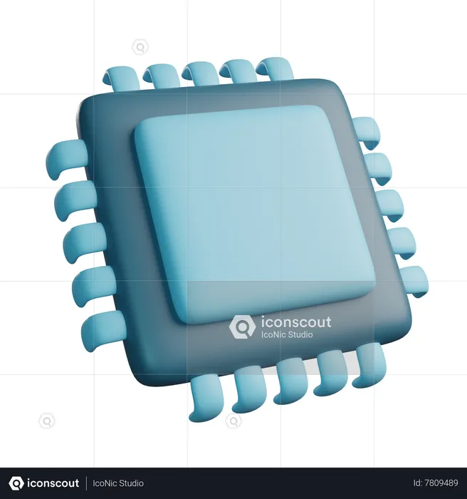 Procesador  3D Icon