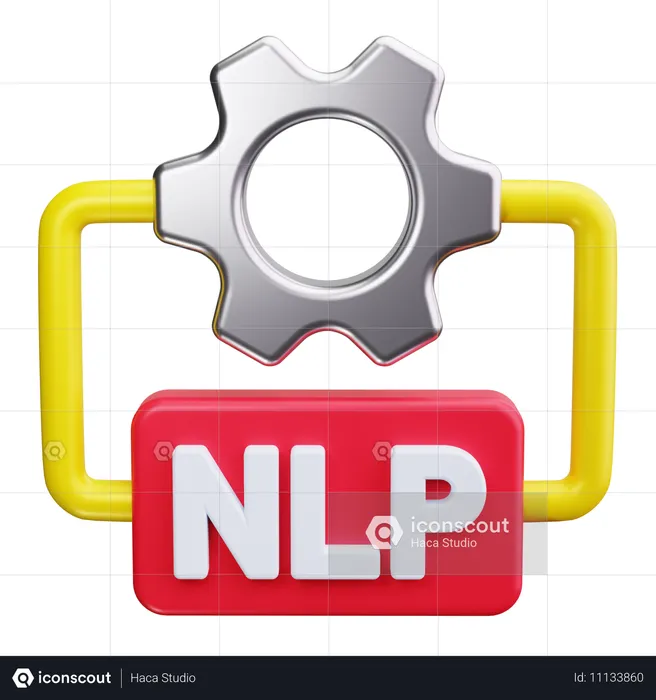 Procesamiento natural del lenguaje  3D Icon