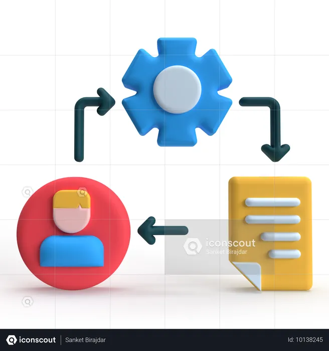 Proceso  3D Icon