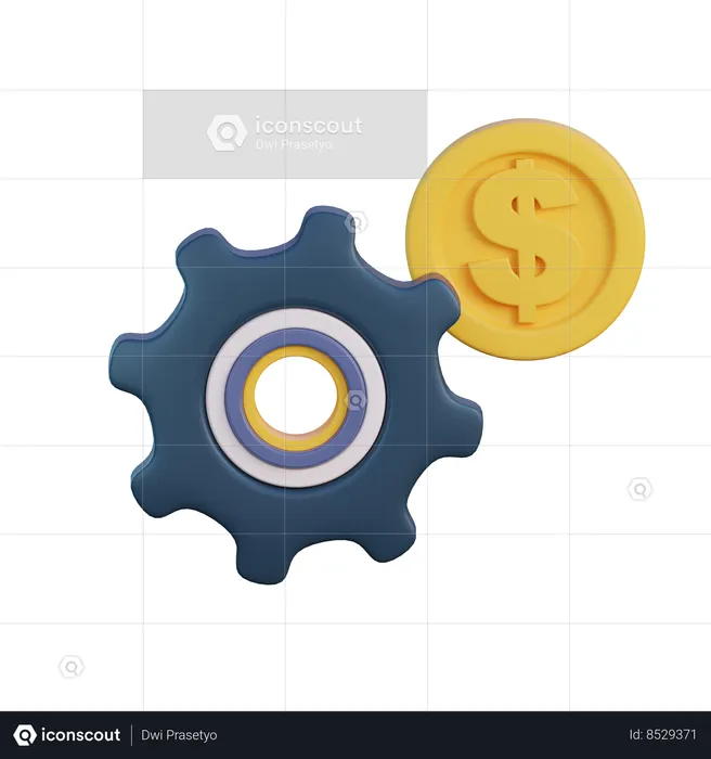 Proceso financiero  3D Icon