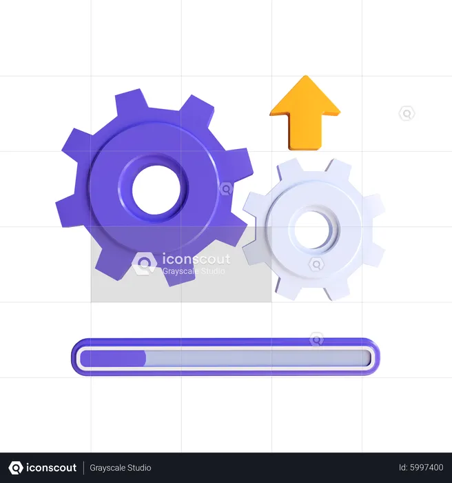 Process  3D Illustration