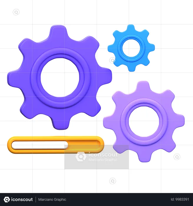 Process Setting  3D Icon