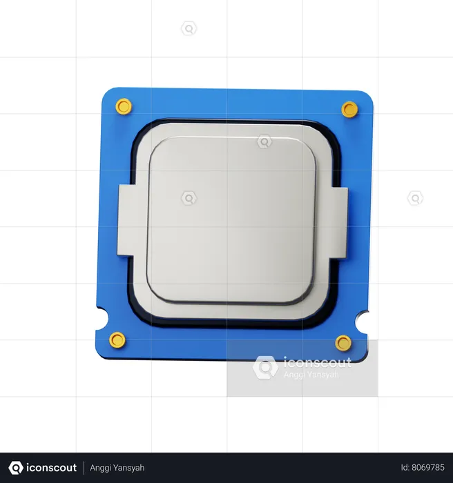 CPU  3D Icon