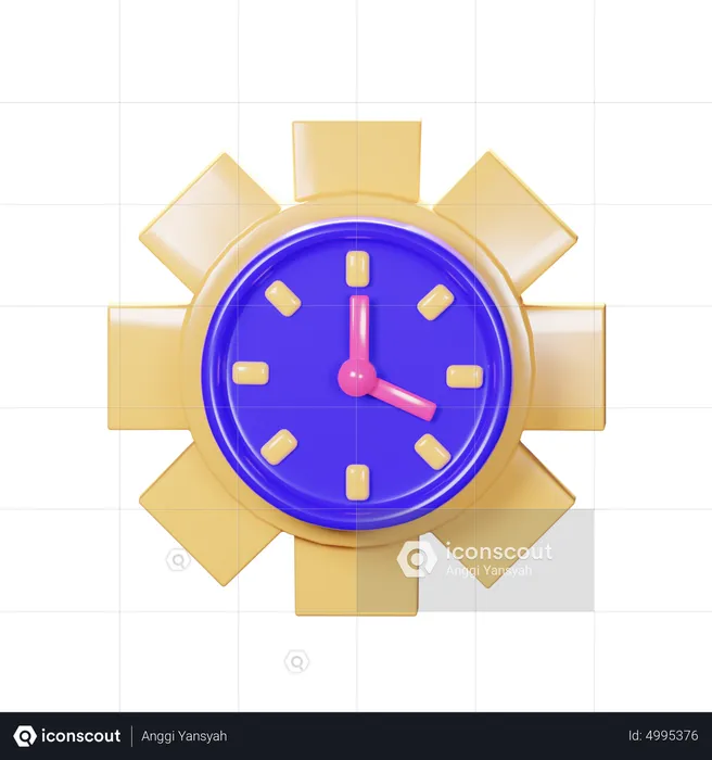Processing Time  3D Icon