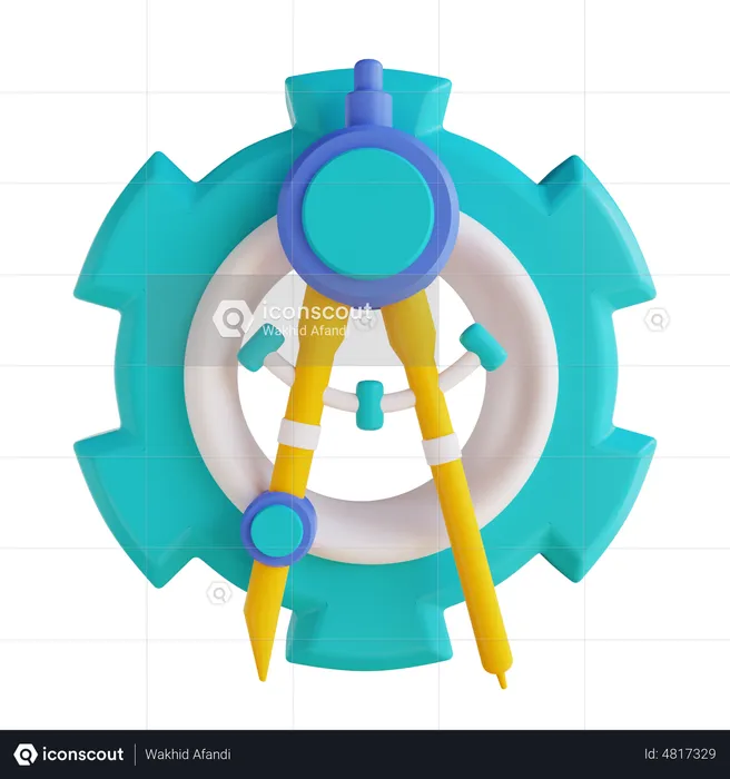 Processo de engenharia  3D Icon