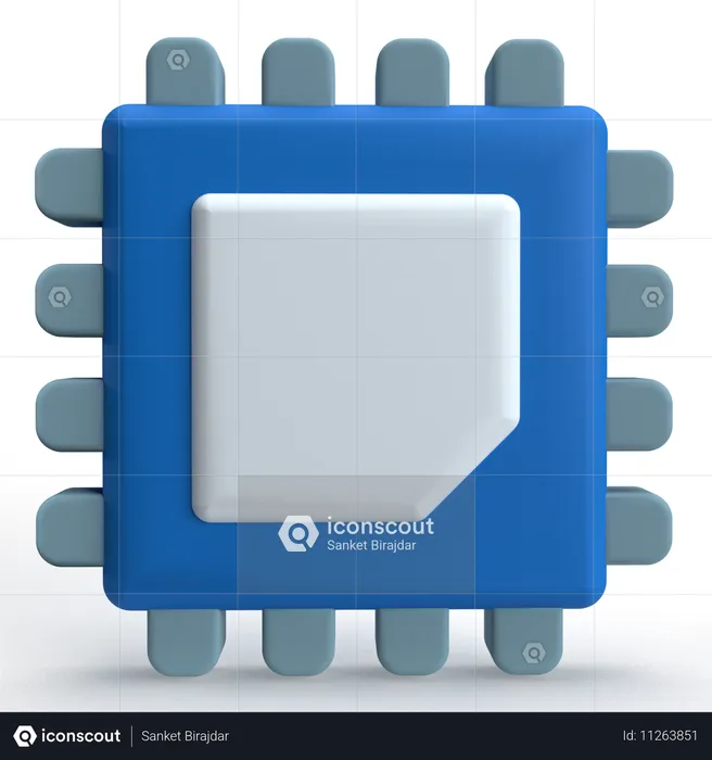 Processor  3D Icon