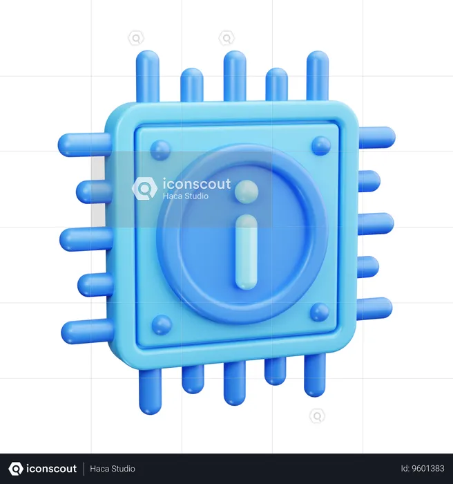 Processor  3D Icon