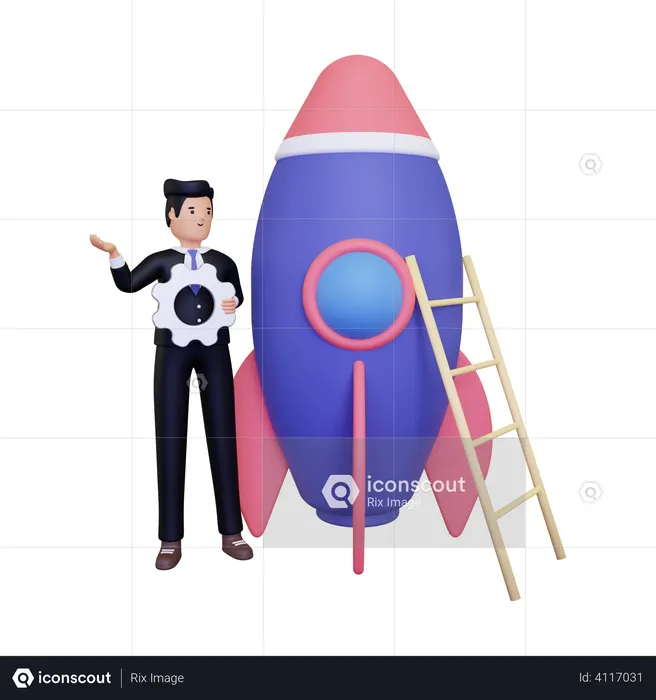 Processus de développement de startup  3D Icon