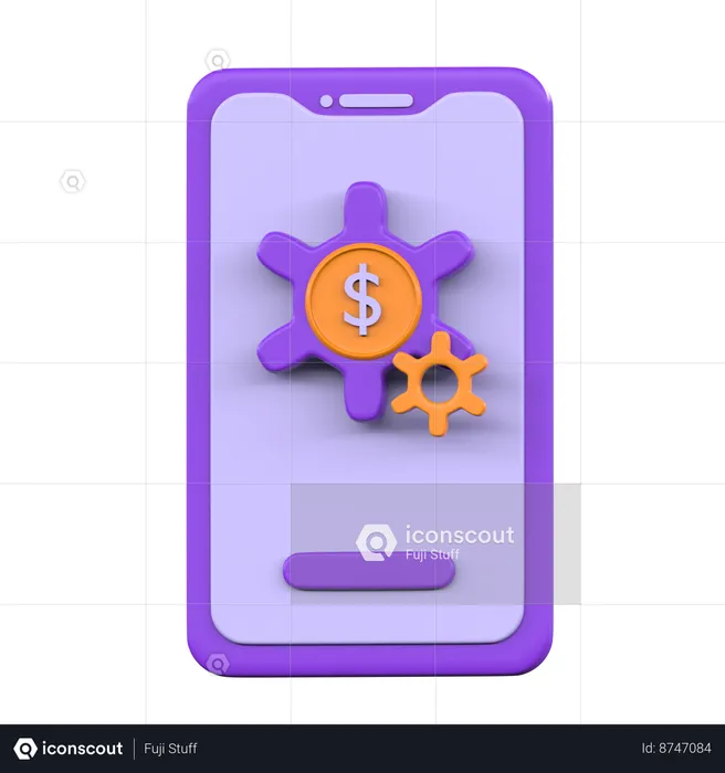 Processus de paiement  3D Icon