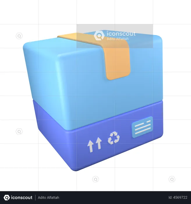 Product Box  3D Illustration