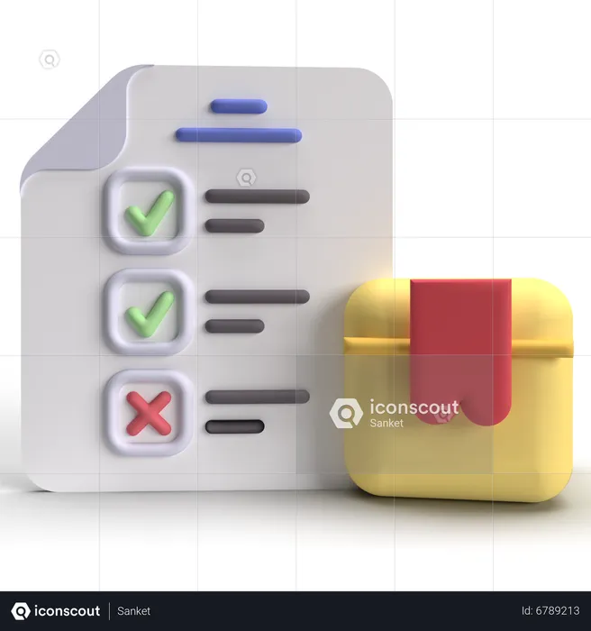 Product Checking  3D Icon