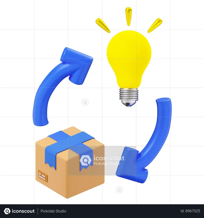 Product innovation  3D Icon