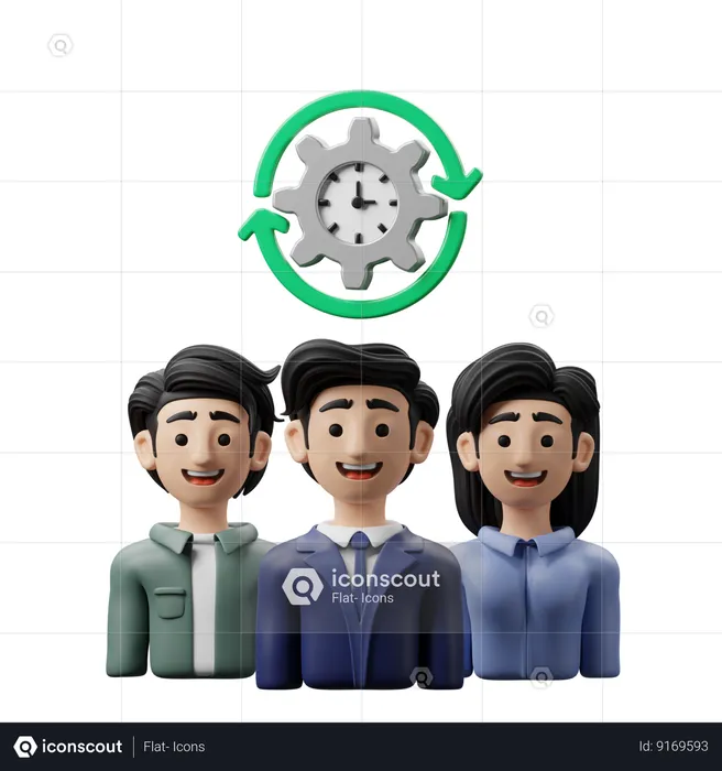 Produtividade  3D Icon