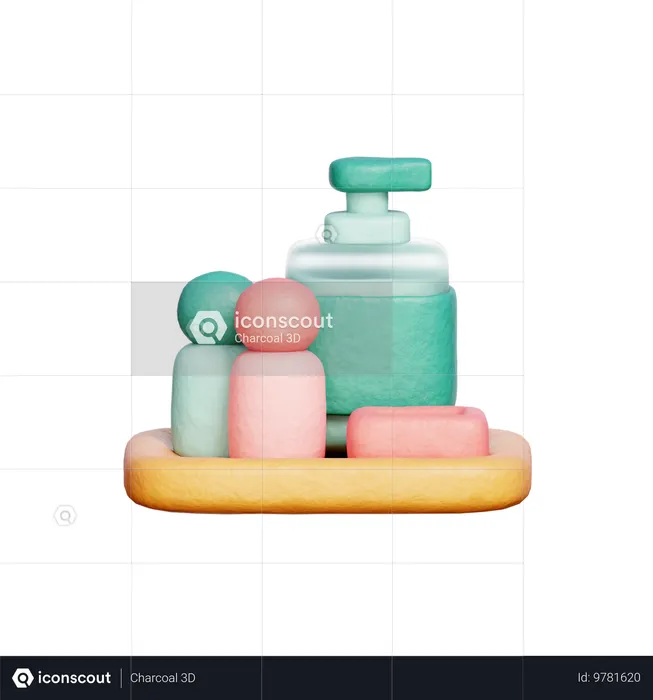 Produtos de higiene pessoal  3D Icon