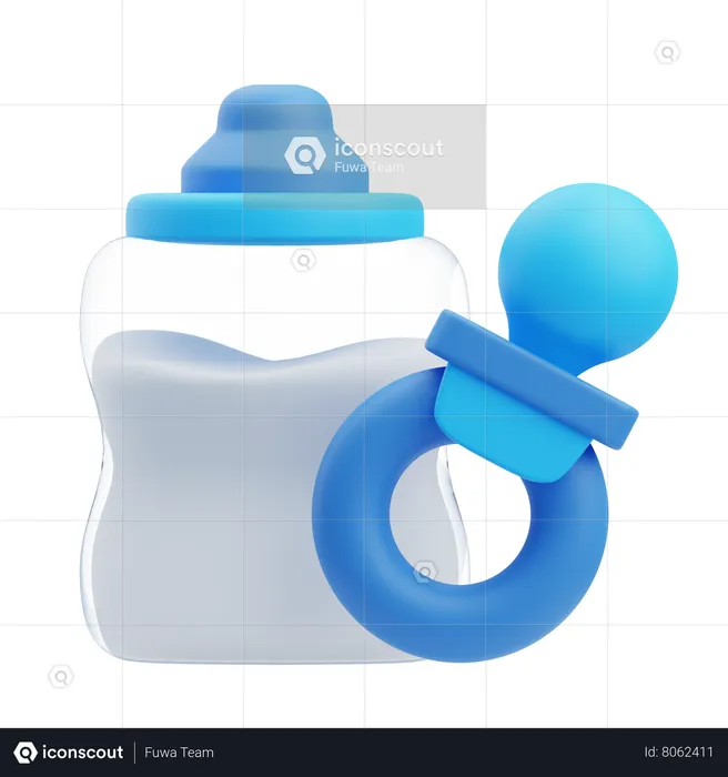 Produtos de bebê  3D Icon