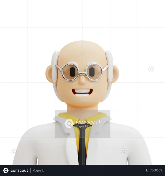 Profesor masculino  3D Icon