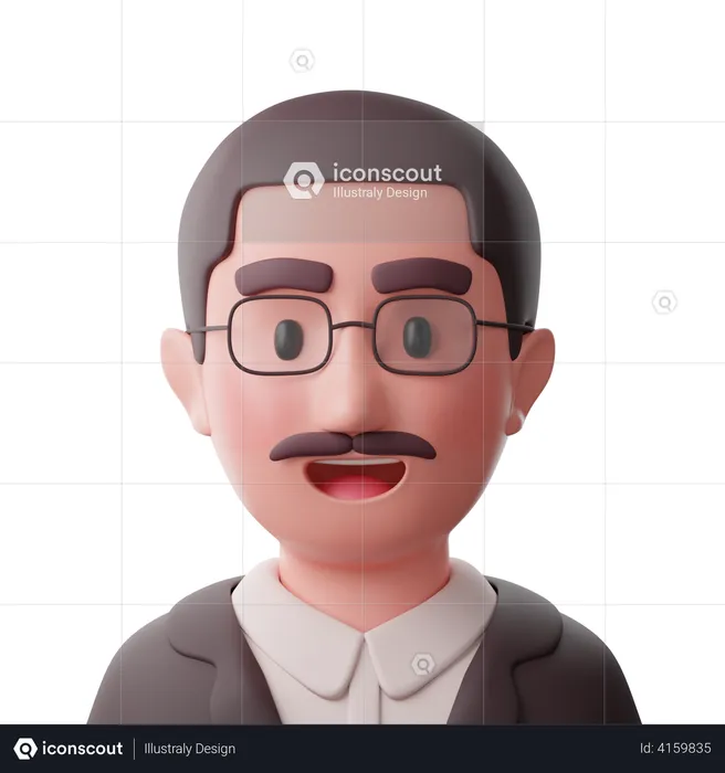 Professeur  3D Icon