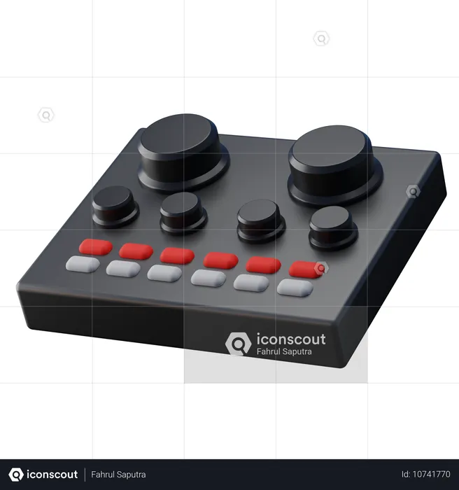 Professionelle Audio-Soundkarte  3D Icon