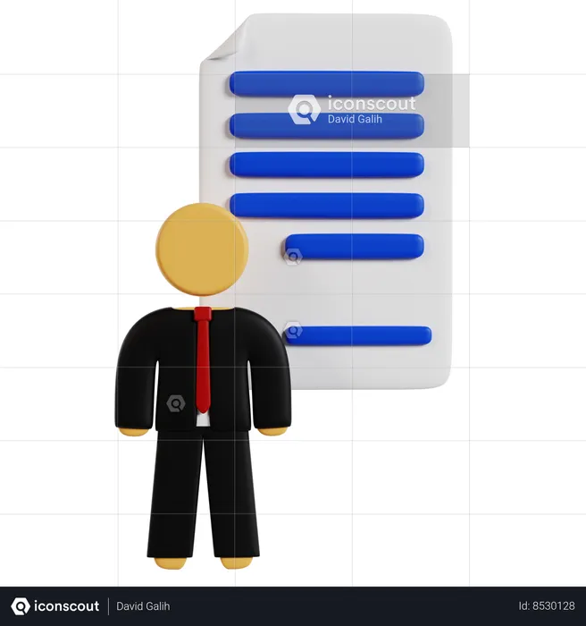 Professional Recruitment Process  3D Icon