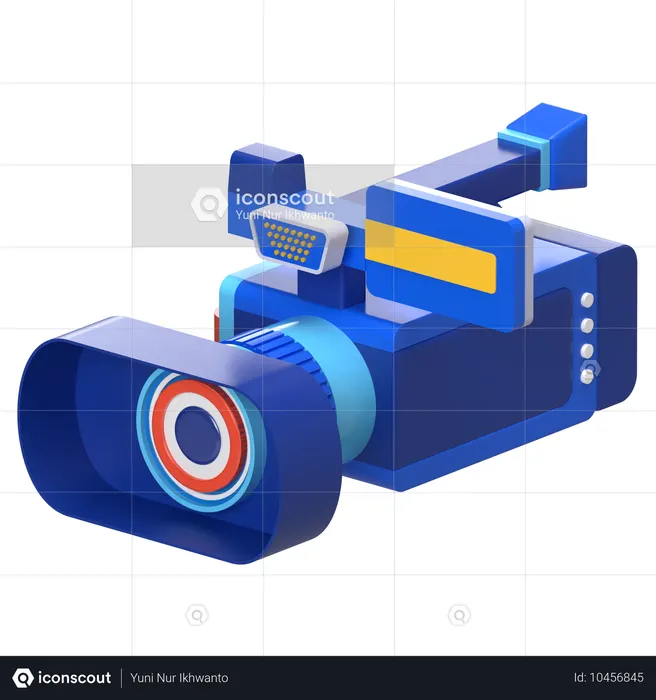 Professioneller Camcorder  3D Icon
