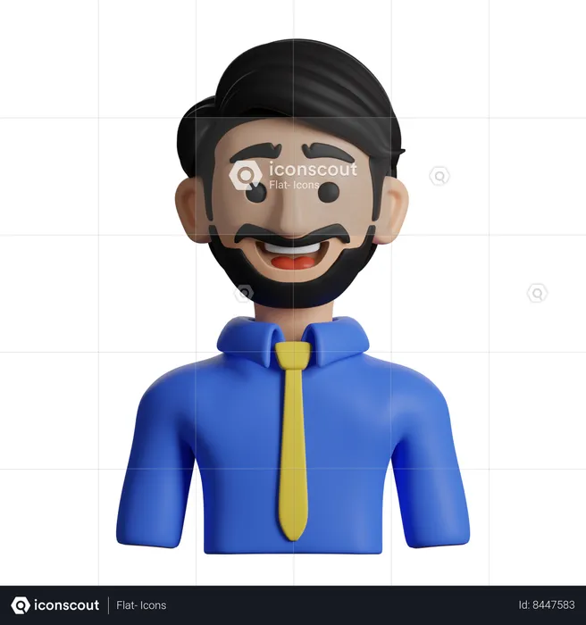 Professor masculino  3D Icon